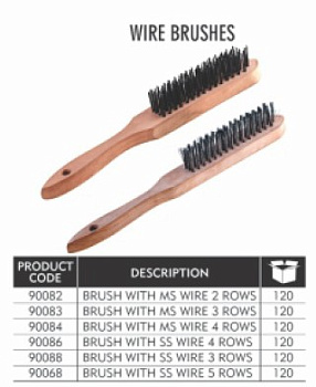 Щетка 3-рядная нерж.сталь